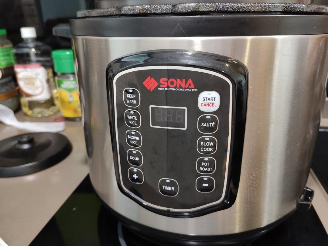 Sona 6L electric pressure cooker 1000w SPC2501, TV & Home Appliances