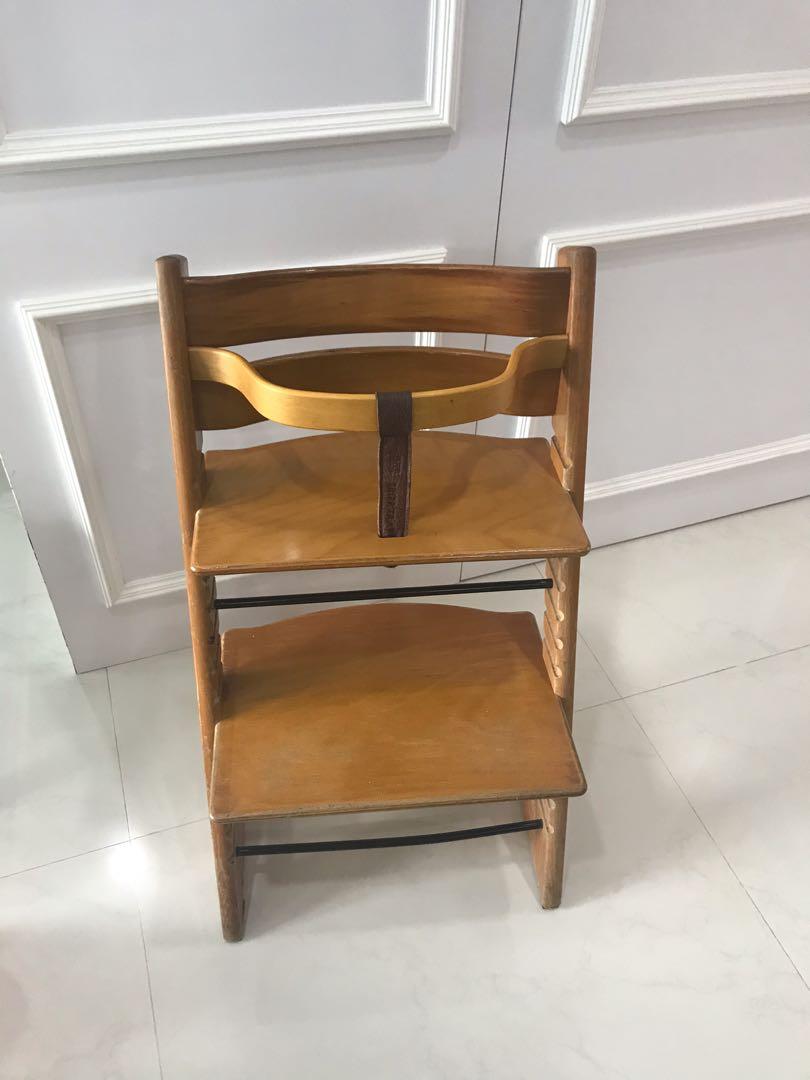 Stokke Tripp Trapp Chair with wooden rail Furniture Home Living