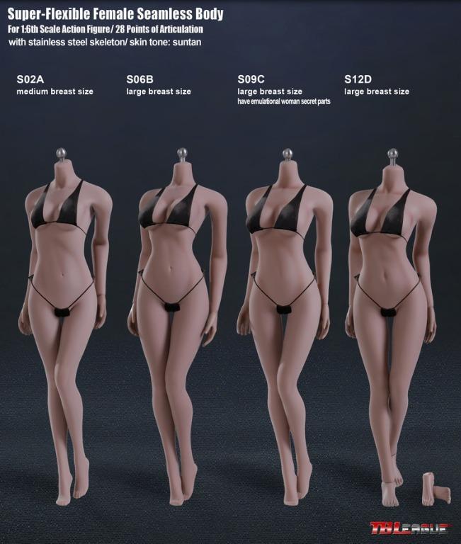 TBLeague Phicen 1/6 Female Seamless Body Pale Suntan S01A S04B 06