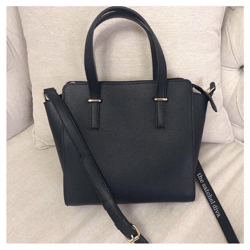 The Satchel Diva Adeline Structured Sling Leather Bag Women S Fashion Bags Wallets Sling Bags On Carousell