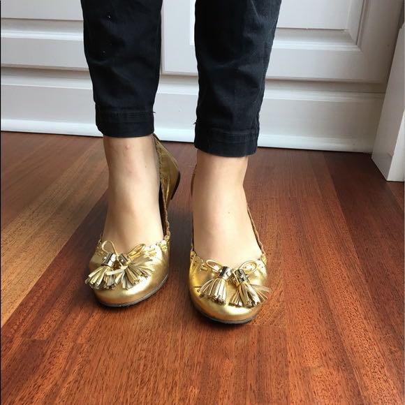 Tory burch reese new arrivals tassel flats
