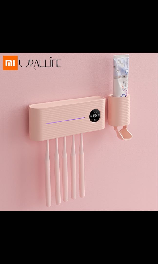 light pink toothbrush