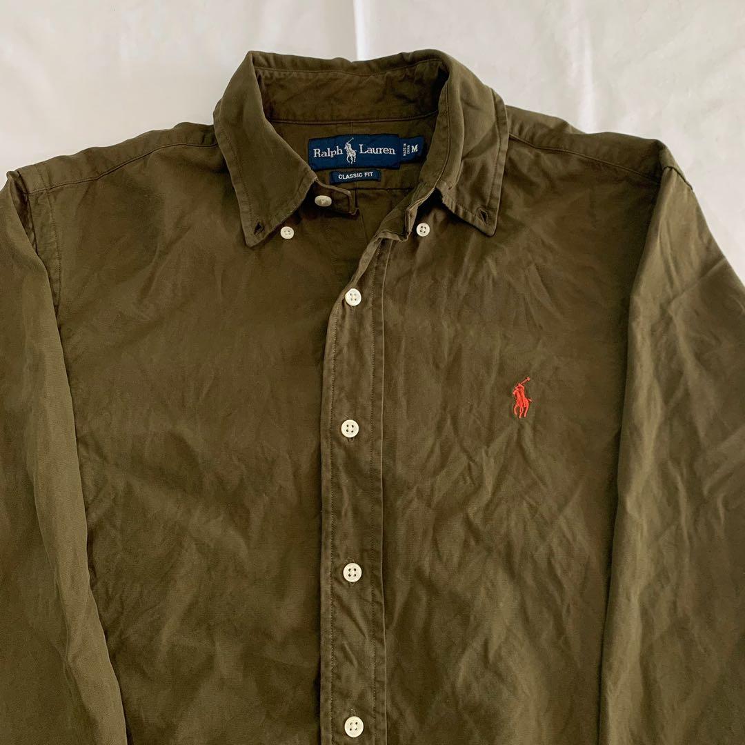 Vintage y2k sage green Polo Ralph Lauren long sleeved polo shirt, Men's  Fashion, Tops & Sets, Tshirts & Polo Shirts on Carousell