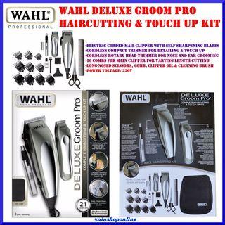 ORIGINAL Wahl Clipper Deluxe Groom Pro 21 Piece Complete Hair Clipper Cutting Kit Deluxe Groom Pro Gift Set