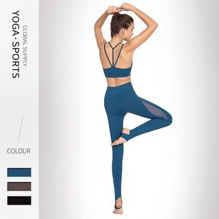 Butt-lifting slimming elastic yoga exercise set629748221303051115