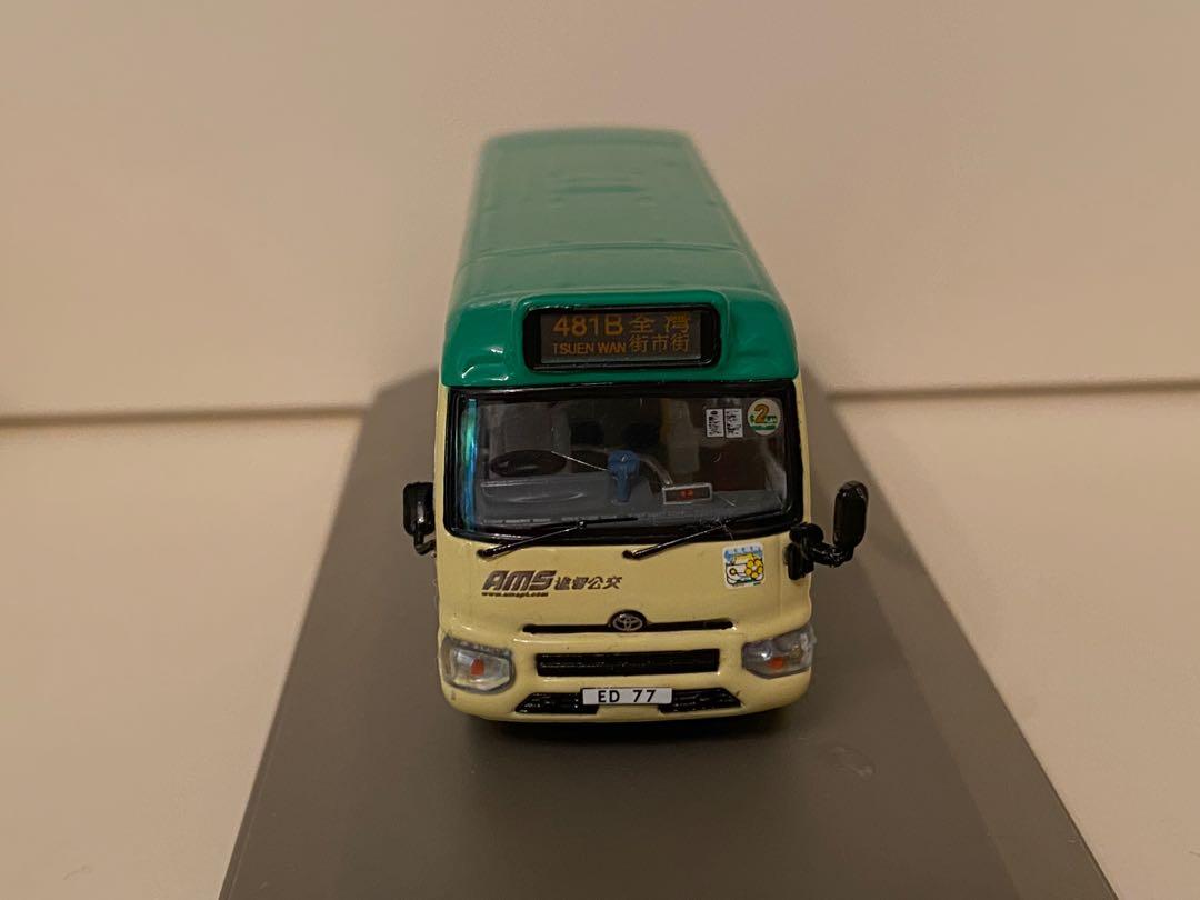 巴士模型小巴進智公交1/76 Toyota Coaster 63802 ED77 @ 481B 荃灣街 