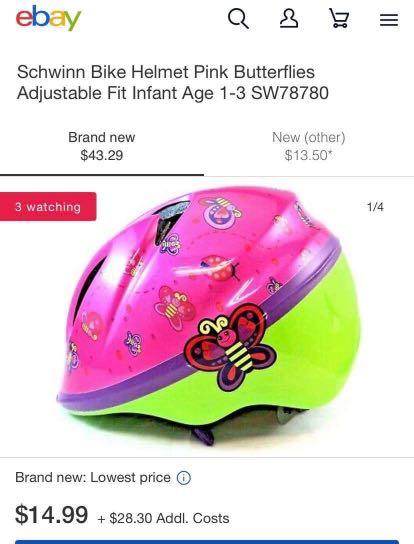 kids bike helmet pink