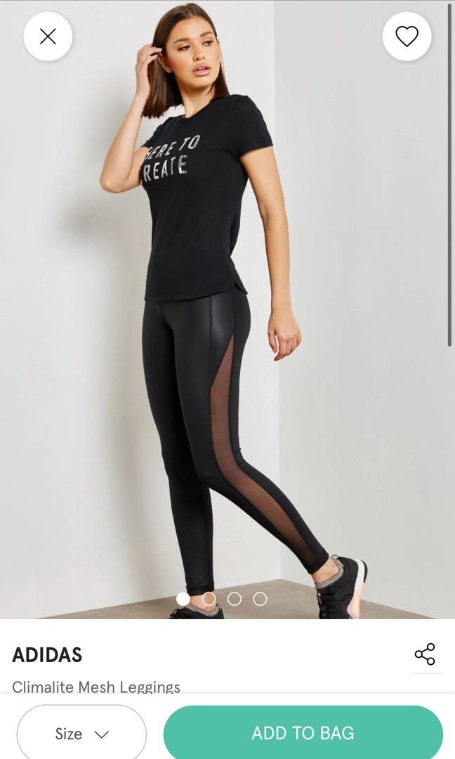 Adidas climalite mesh leggings hotsell
