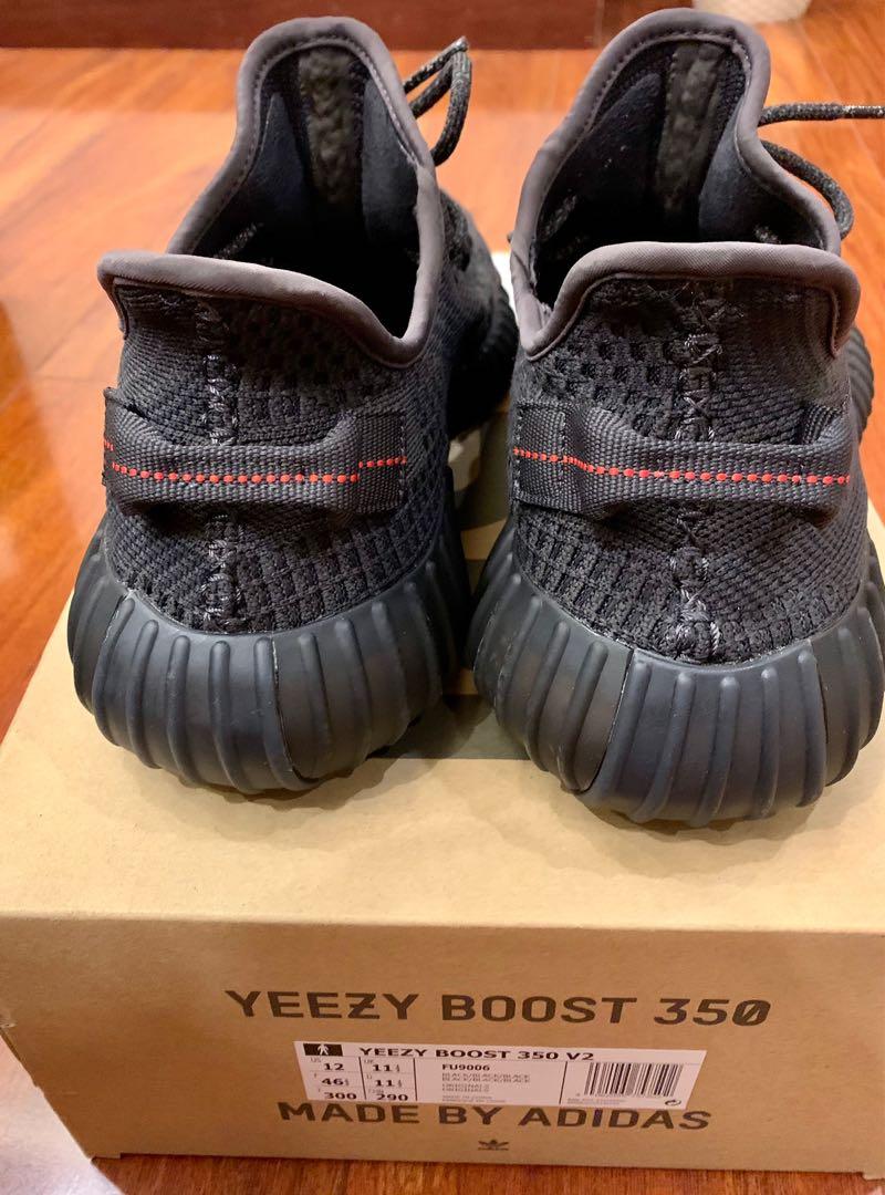 Adidas Yeezy 350 V2 Size 12 Black Static NR