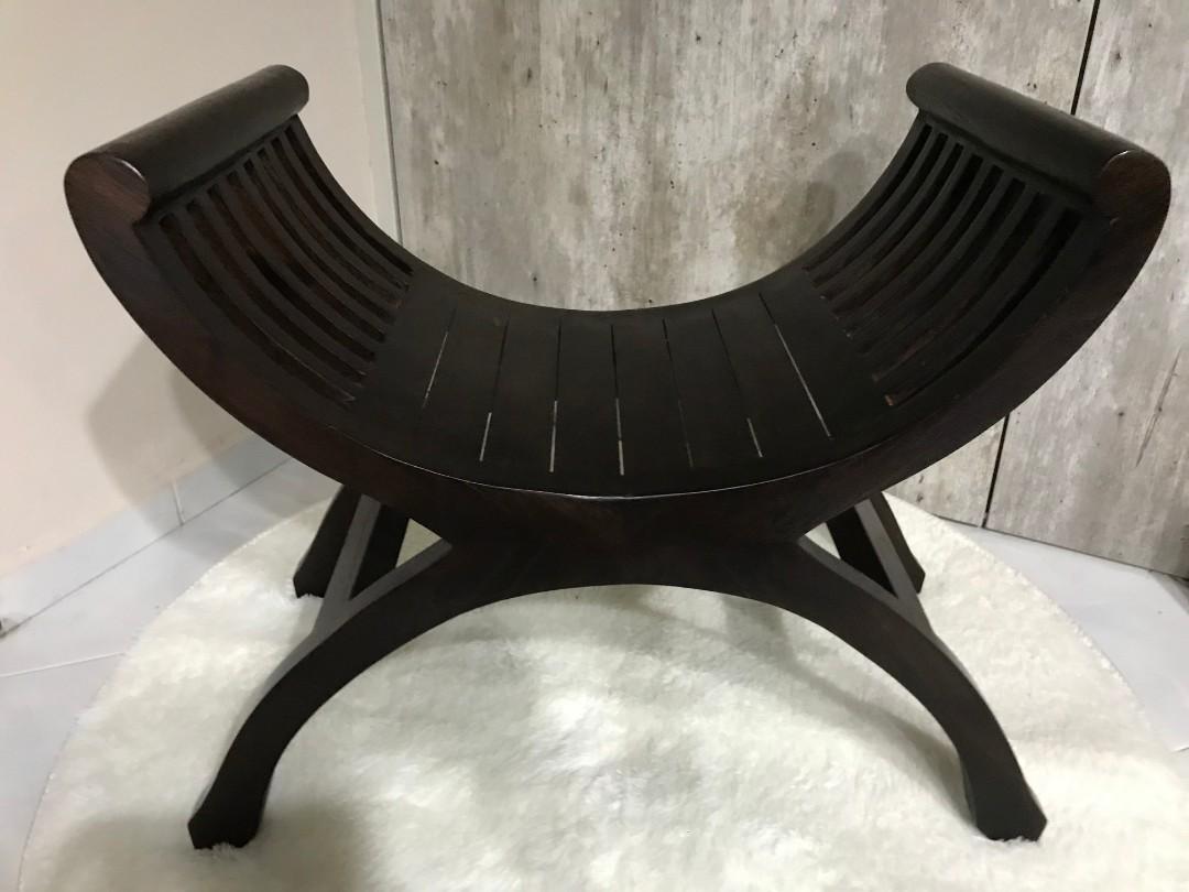 Antique Wooden U-Shaped Chair, Furniture & Home Living, Furniture, Chairs on Carousell