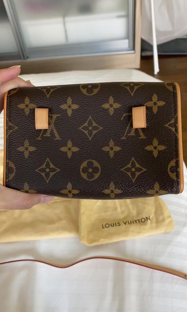 LOUIS VUITTON Waist bag FL0053 Brown Monogram Pochette Florentine used