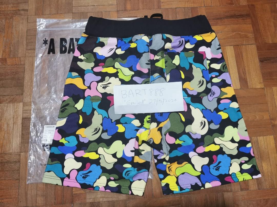 Bape multicolor shorts sales