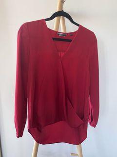 Basque Size 6 Red Blouse