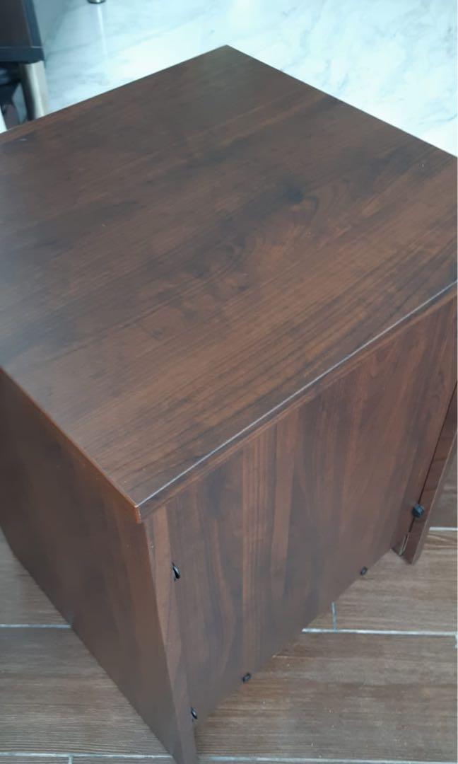 Lot De 2 Tables De Chevet SONGESAND IKEA – Blanches, Reconditionnées – 55x40x42 Cm