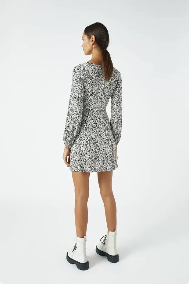 Pull and bear snake print dress top