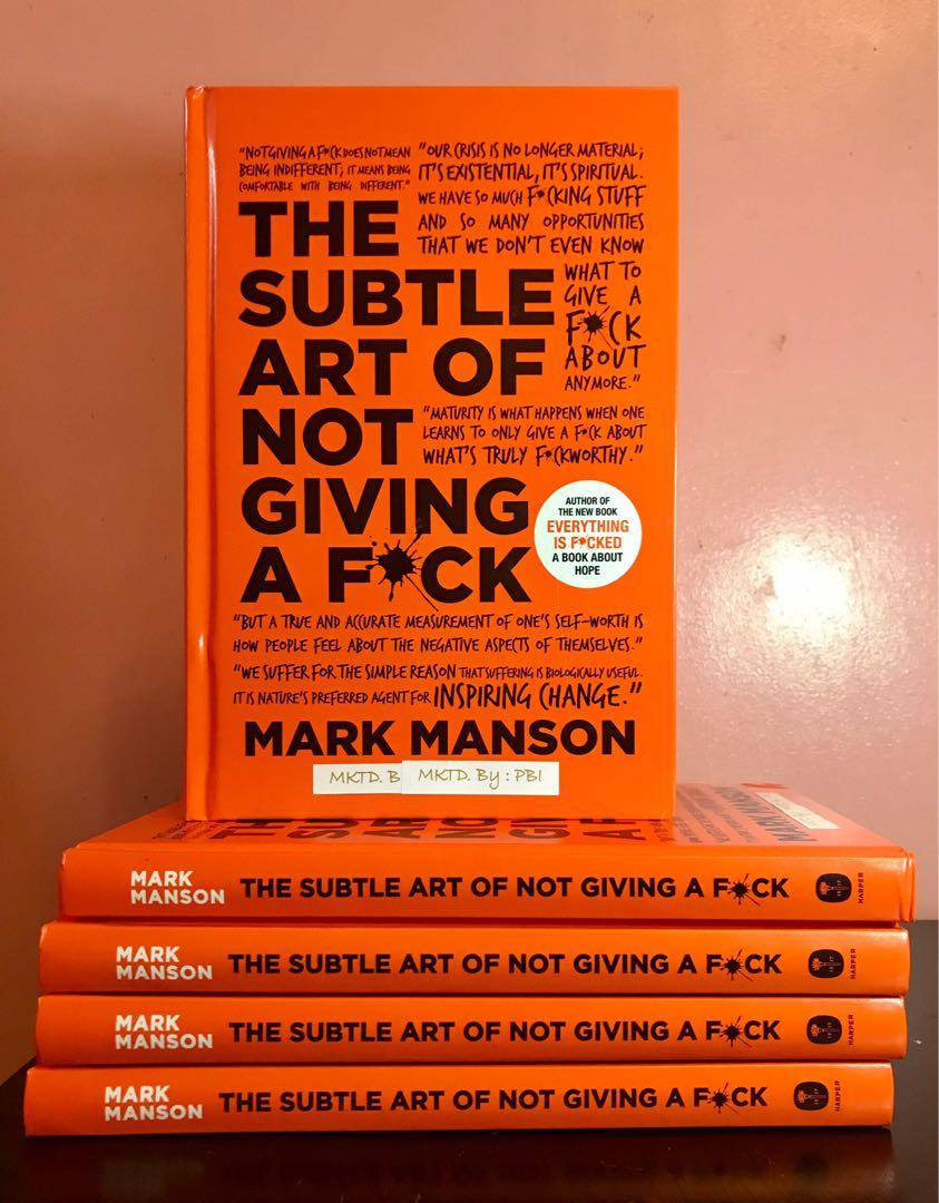 Brand New Hardcover Price Markdown The Subtle Art Of Not Giving A F Ck By Mark Manson Hobbies Toys Books Magazines Religion Books On Carousell
