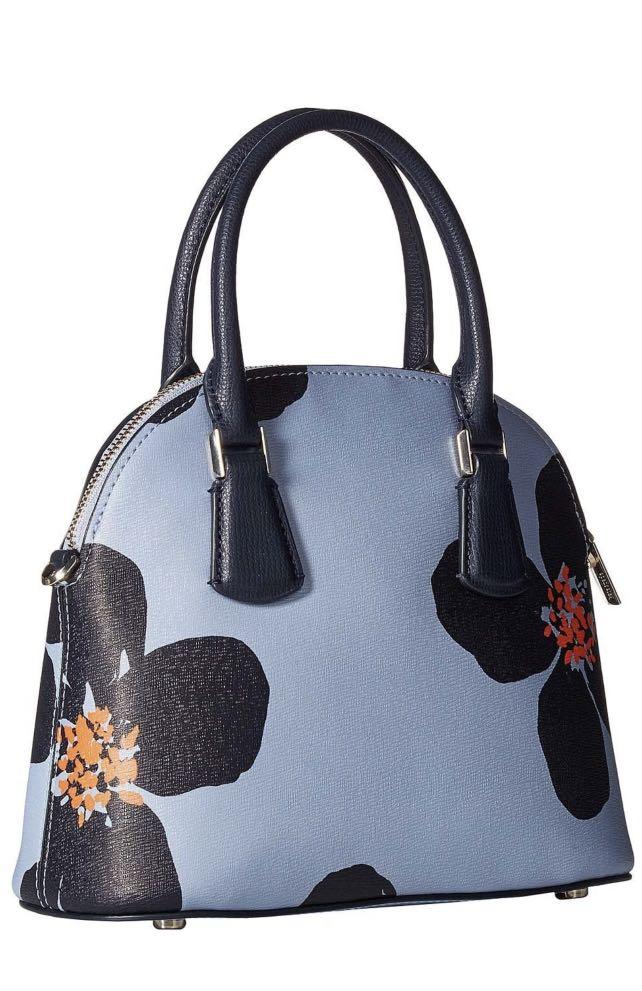 Brand new with tag Authentic Rare Kate Spade New York Women s Sylvia Grand Flora Medium Dome Satchel Blue Heron Women s Fashion Bags Wallets Cross body Bags on Carousell