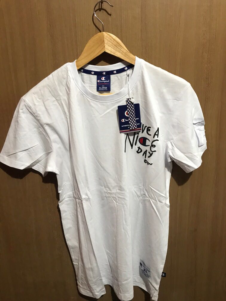 Champion t shirt have a nice day 2025