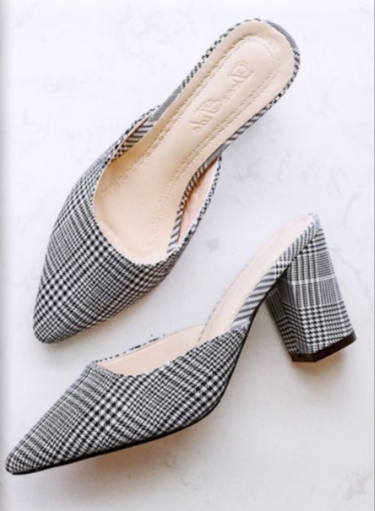 checkerboard heels