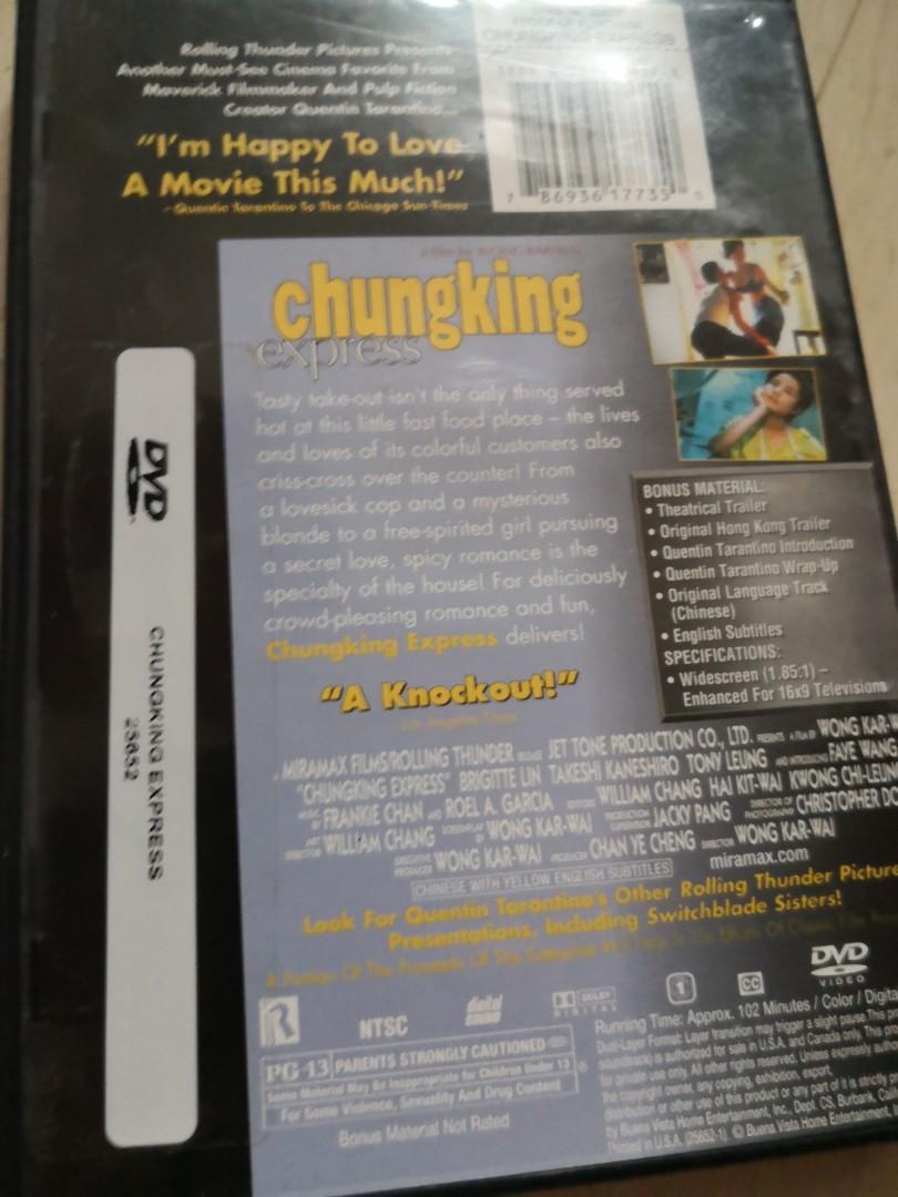 Chungking Express DVD, Hobbies & Toys, Music & Media, CDs & DVDs on  Carousell