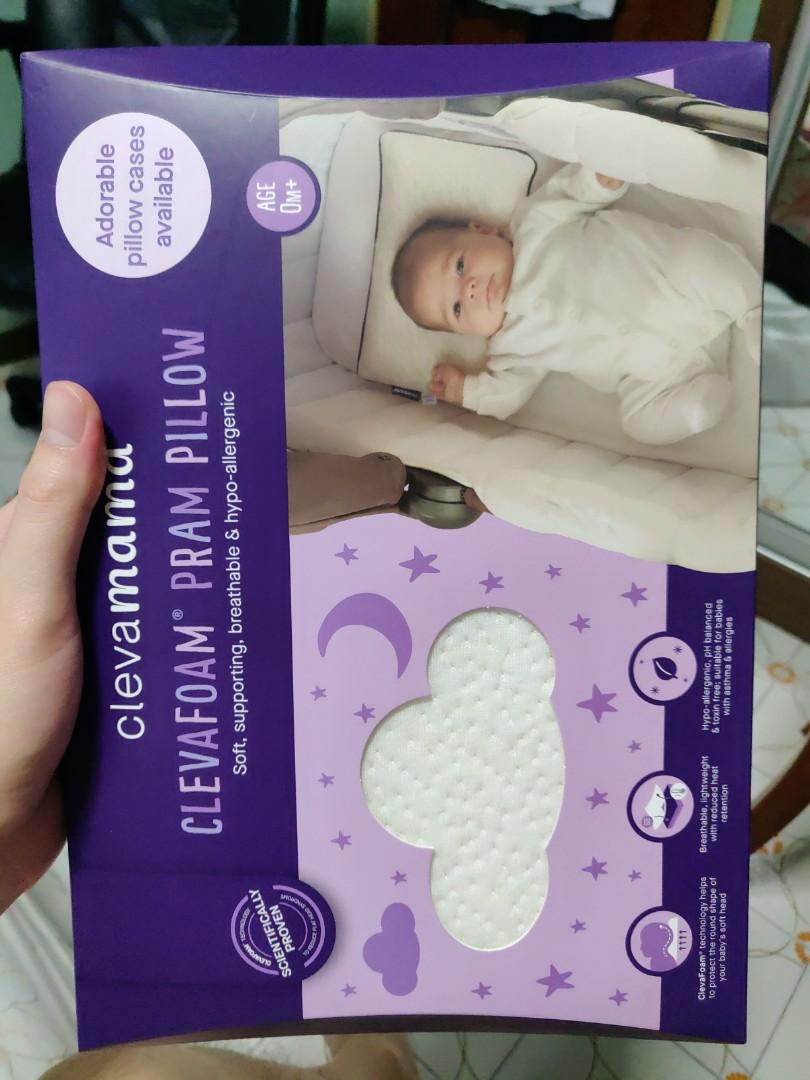 Clevamama Pram Pillow Babies Kids Going Out Strollers on