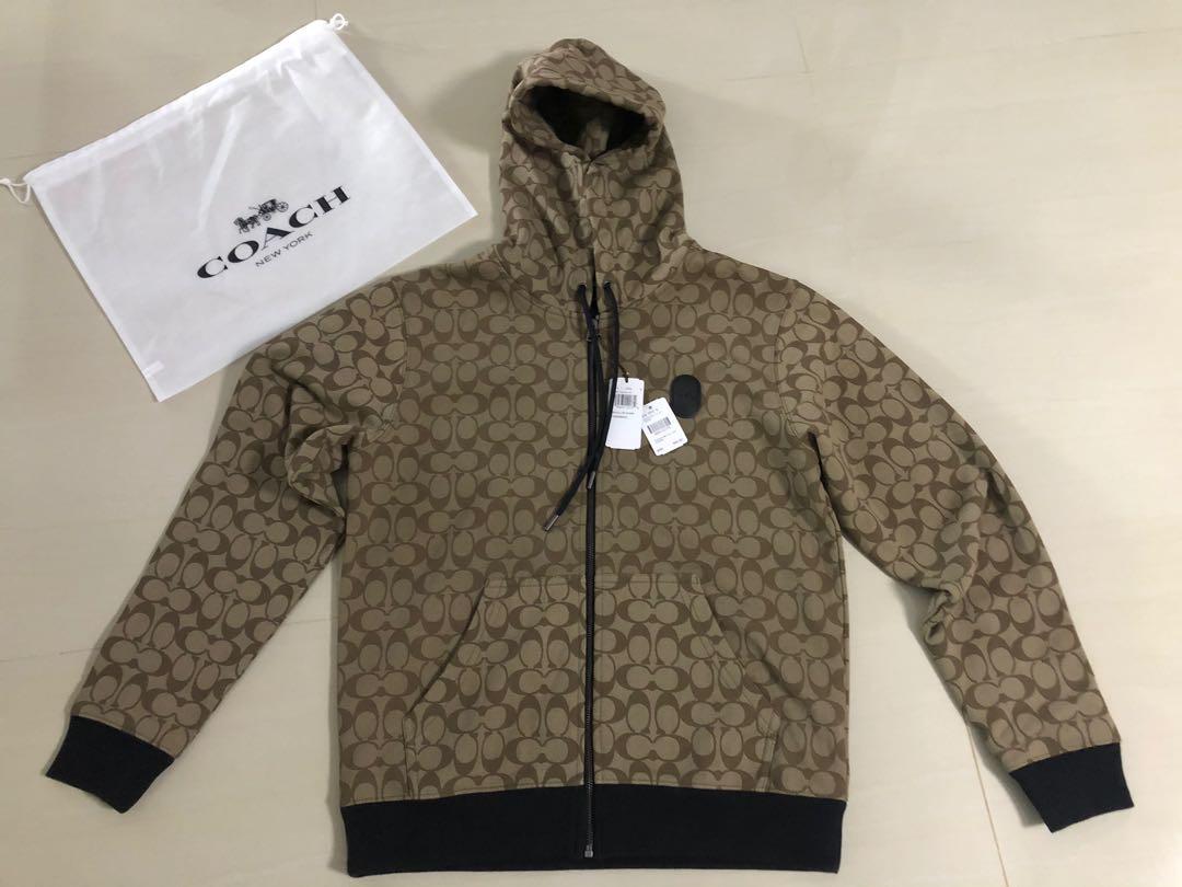 Coach Hoodie Jacket Full Zip (BN), Luxury, Apparel on Carousell