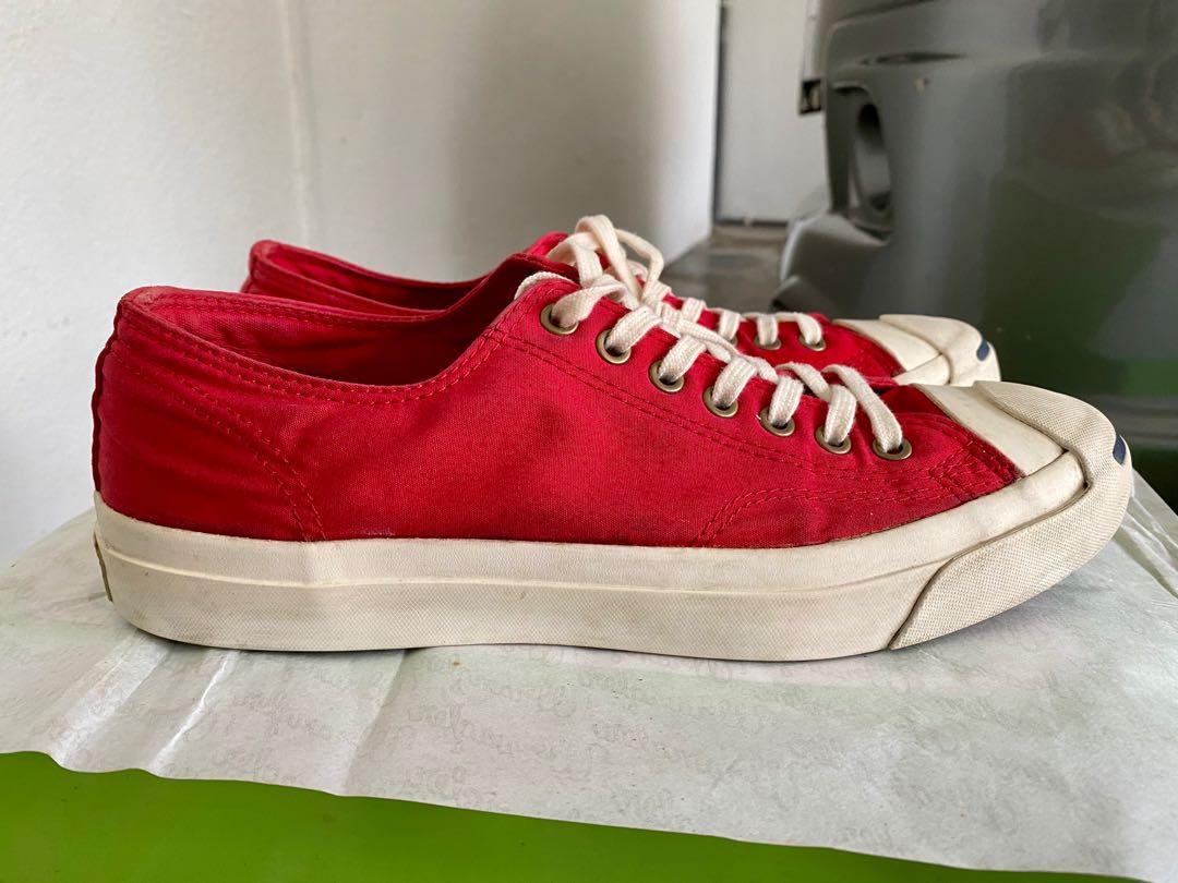 Converse red jack purcell clearance