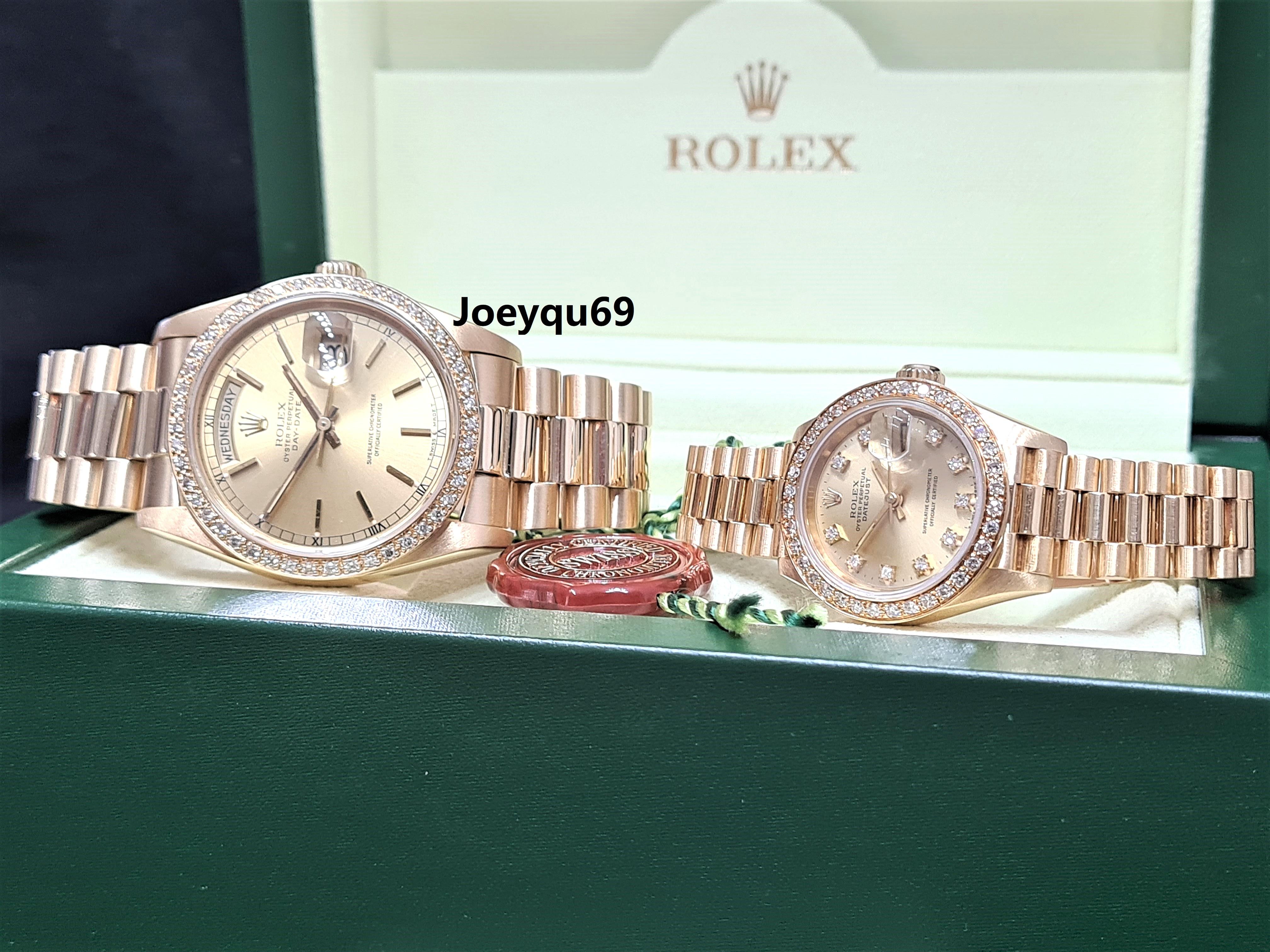 Rolex day on sale date couple