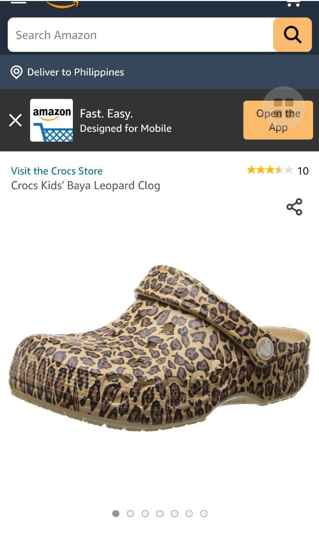 Leopard print crocs amazon outlet