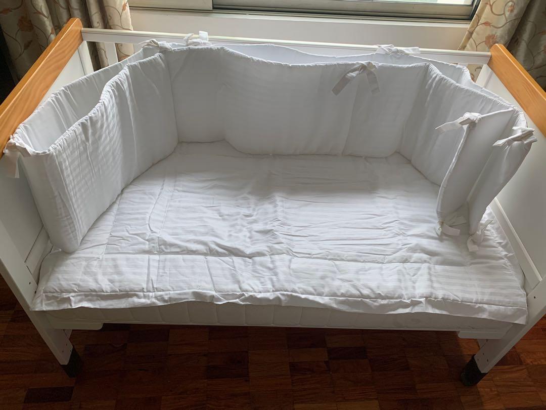 Cuddlebag Fontana 2in1 Crib Uratex Purifoam Mattress Side