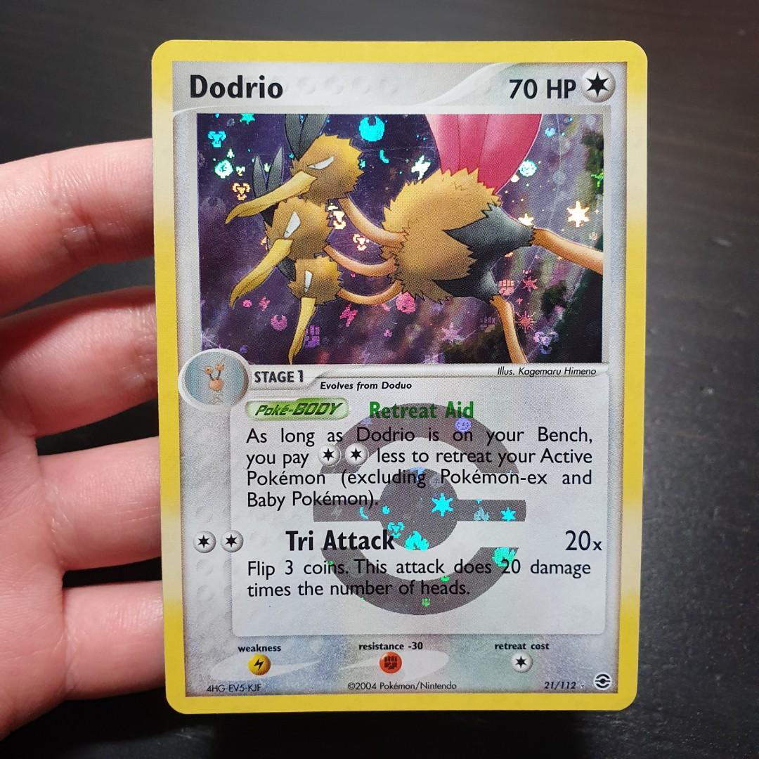 Dodrio - 21/112 - Rare Reverse Holo (Ex Fire Red & Leaf Green Reverse Holo  Singles) Pokemon TCG Cards, Hobbies & Toys, Toys & Games on Carousell