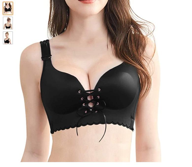 No wire push up bra plus size clearance