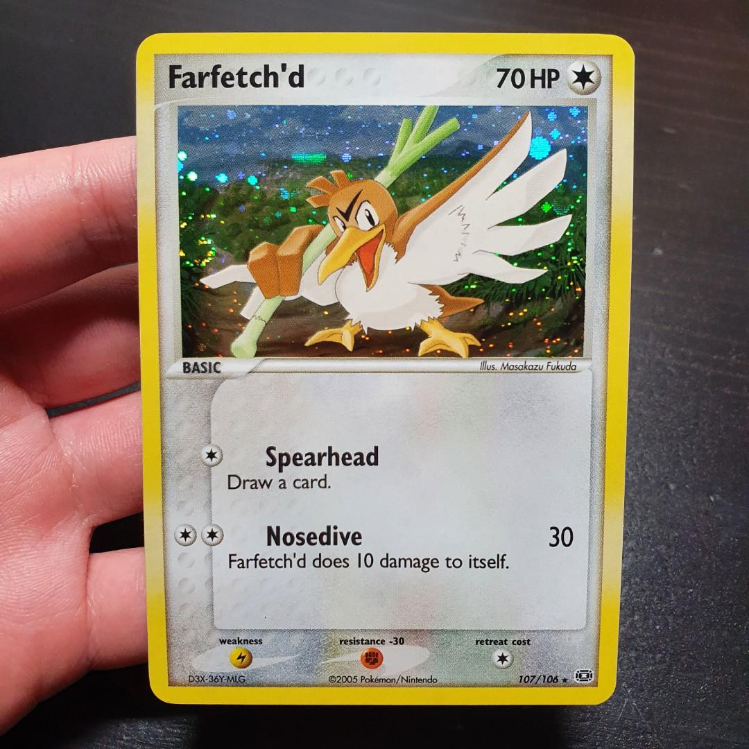 Farfetch'd - 107/106 - Holo Rare (Ex Emerald Singles) Pokemon TCG Cards  SWIRL, Hobbies & Toys, Toys & Games on Carousell