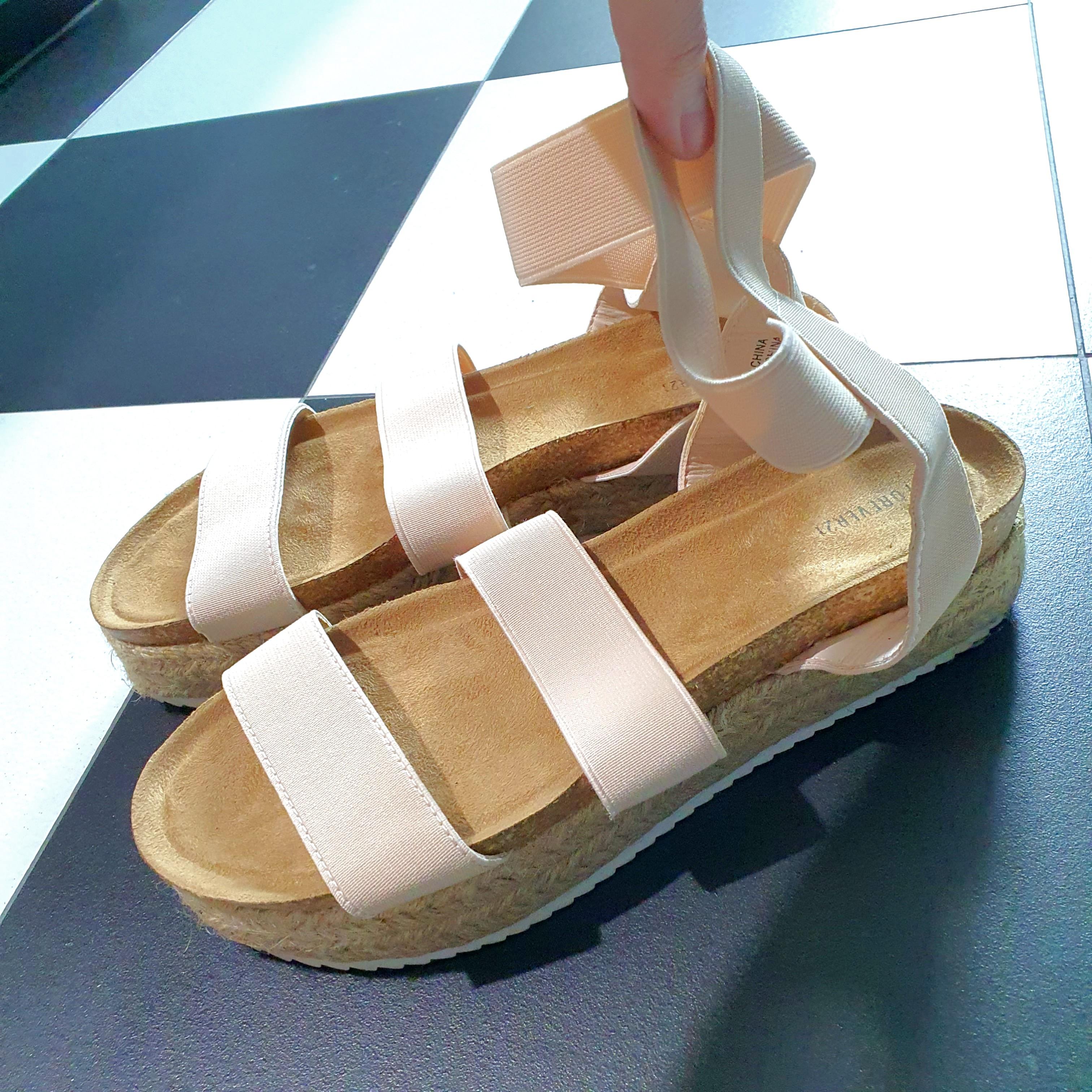 Forever 21 Strappy Espadrille Sandals Women s Fashion Footwear Sandals on Carousell