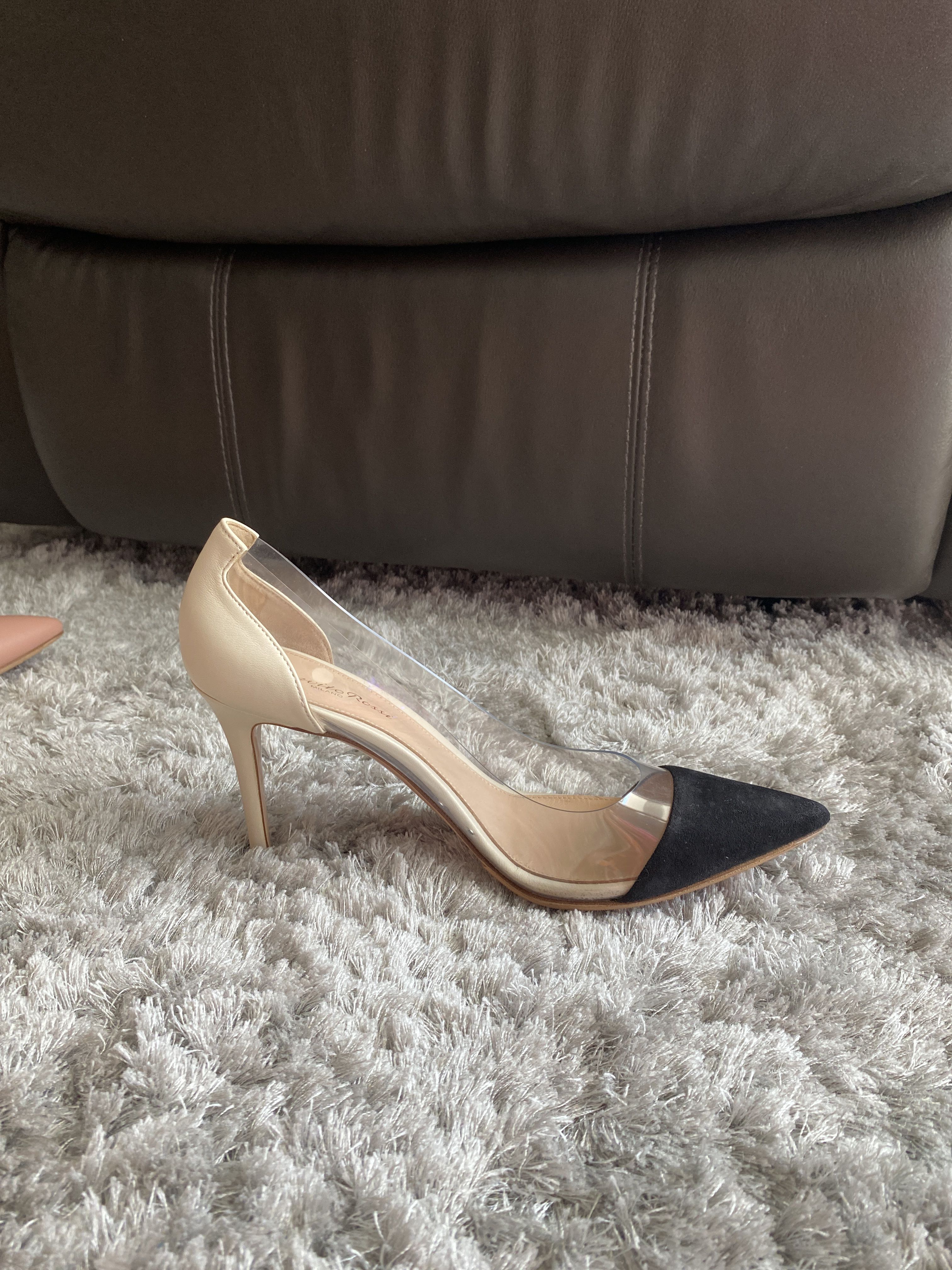 Gianvito rossi cheap plexi nude