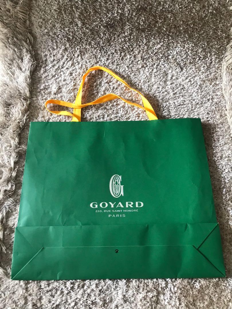 Goyard hot sale paper bag