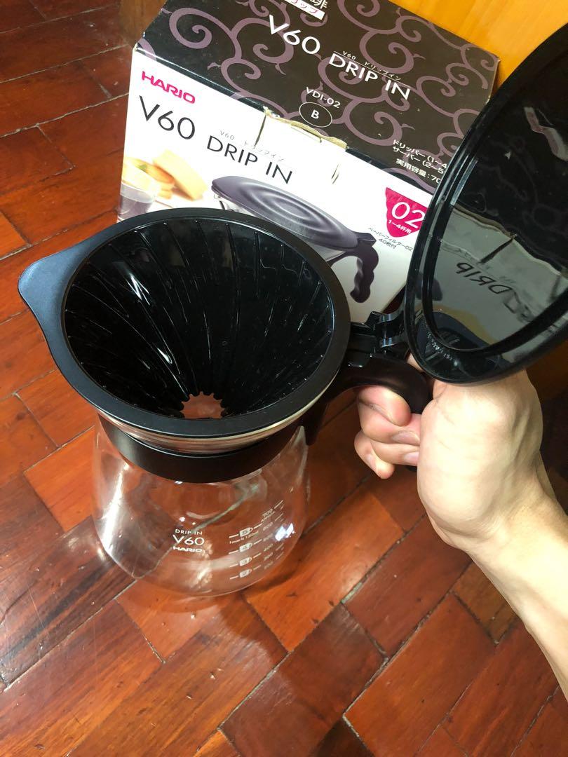 HARIO V60 Drip-In (Category: Coffee & Tea Tableware) located in Manila. Submitted by mmiddlechild (Listing ID 1058824940, Image 2). Description: Rarely used HARIO V60 Drip-In Carafe Perfect for Cold brew.