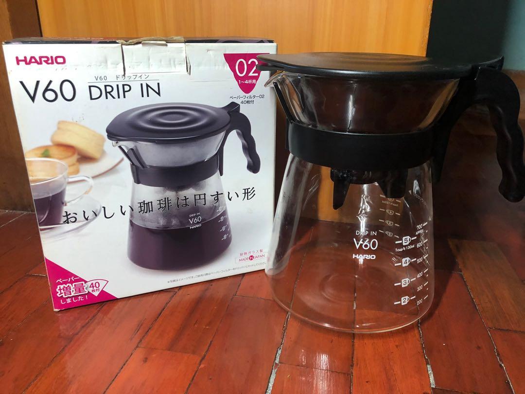 HARIO V60 Drip-In (Category: Coffee & Tea Tableware) located in Manila. Submitted by mmiddlechild (Listing ID 1058824940, Image 3). Description: Rarely used HARIO V60 Drip-In Carafe Perfect for Cold brew.