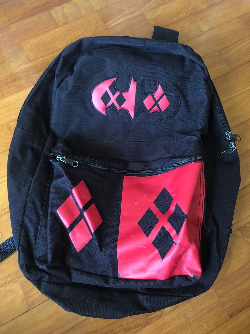 Harley Quinn Backpack with Hoodie Women s Fashion Bags Wallets