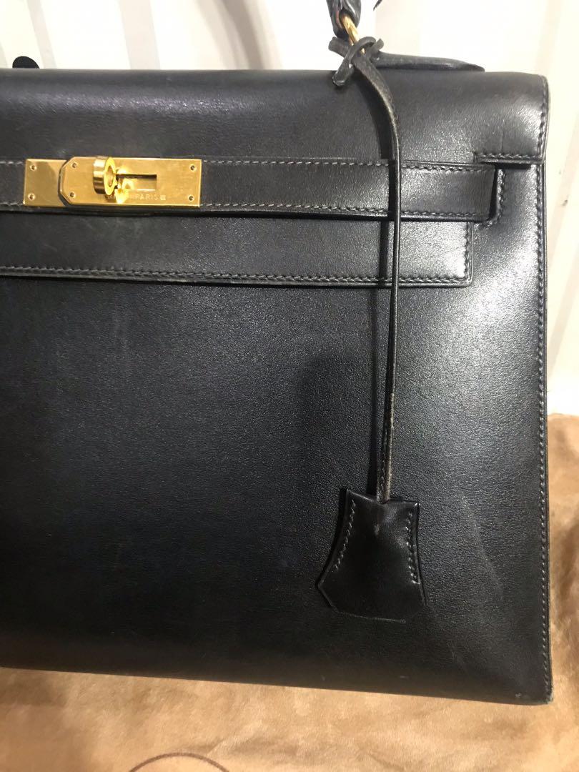 Hermes Black Box Calf Birkin HAC 32 GHW 2H0509