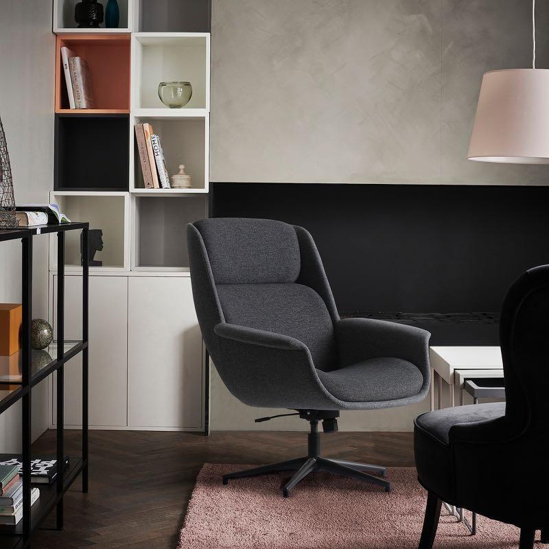 Ikea Aleby Swivel Arm Chair, Furniture & Home Living, Furniture, Chairs