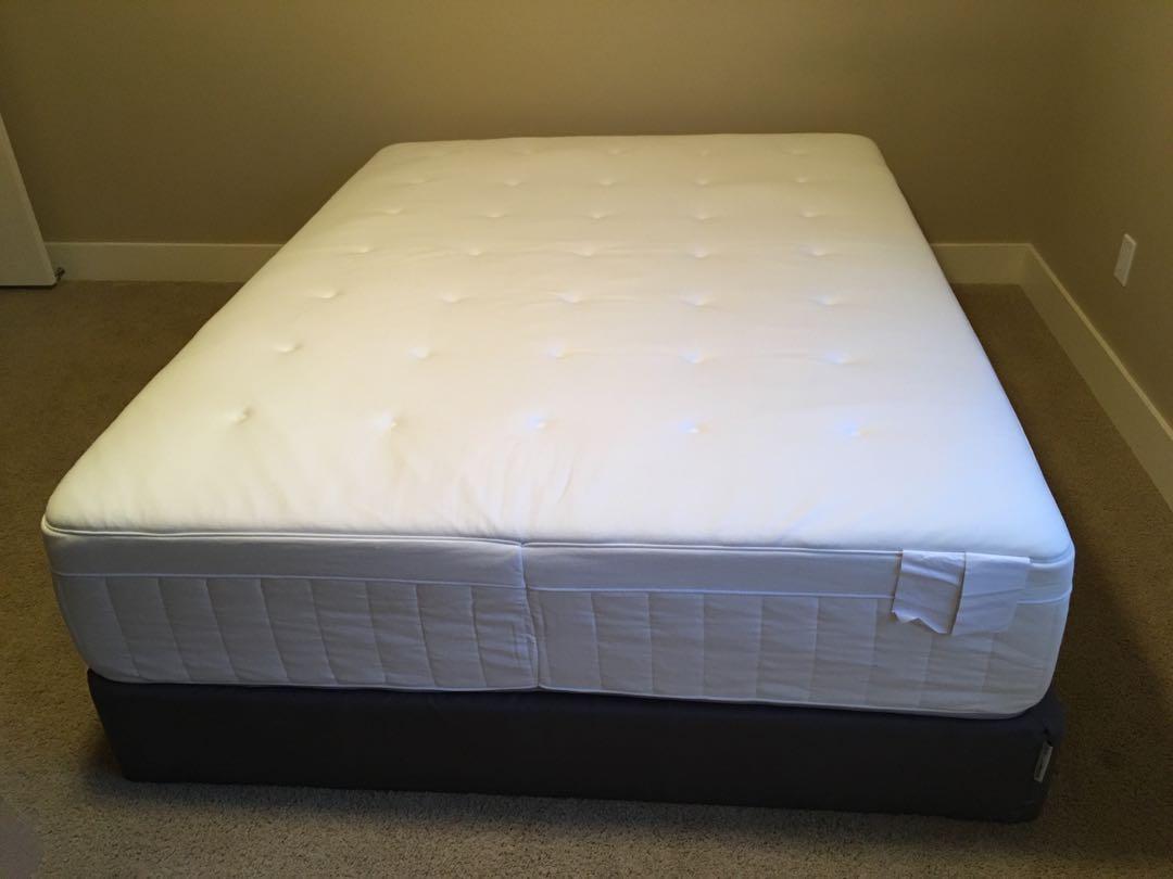 ikea hesstun mattress bed frame and wooden slats furniture beds mattresses on carousell