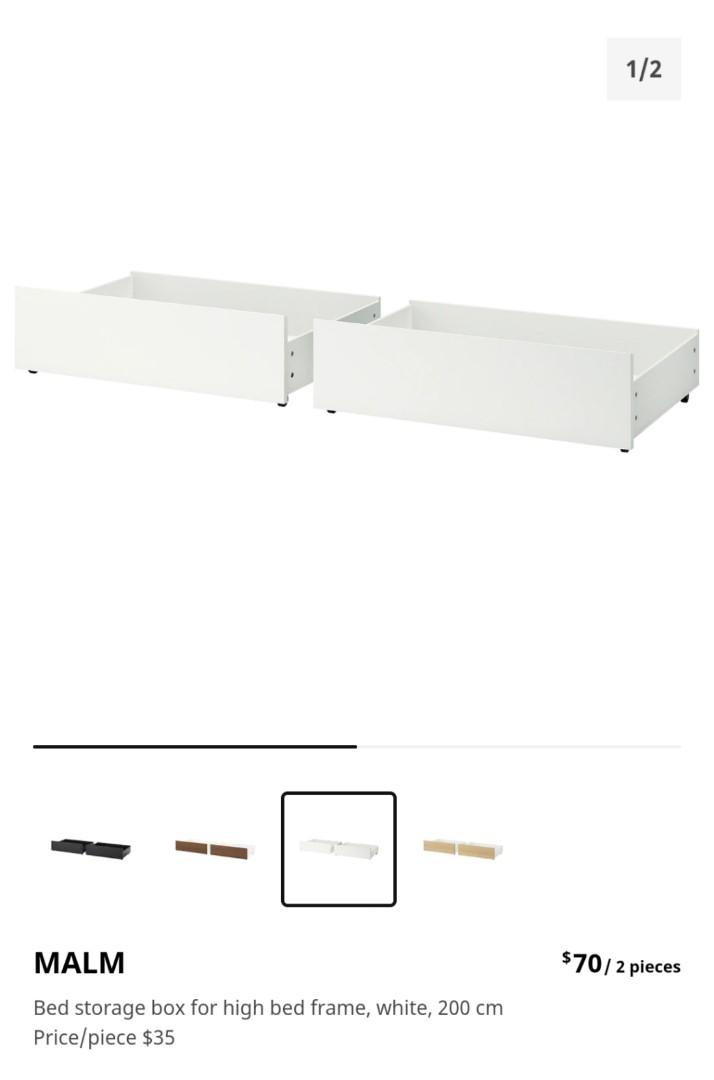 Ikea Under bed drawer storage, Furniture & Home Living, Furniture, Bed