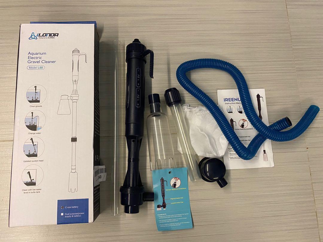 iLonda Aquarium Battery Cleaner Fish Tank Gravel Sand Cleaner Water