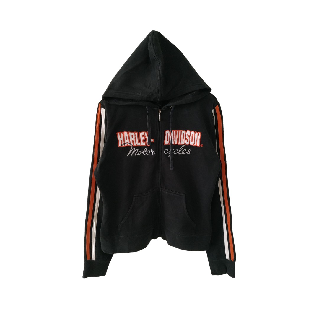 Jaket Sweater Hoodie Harley Davidson Original Second Thrift Preloved Cod Fesyen Pria Pakaian Baju Luaran Di Carousell