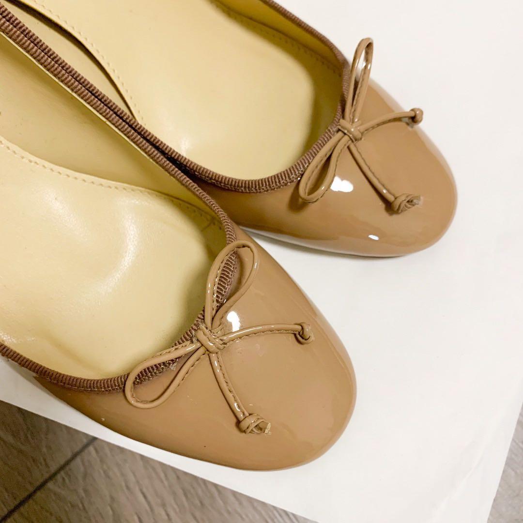 J.crew Evie ballet heel in patent leather Loafers