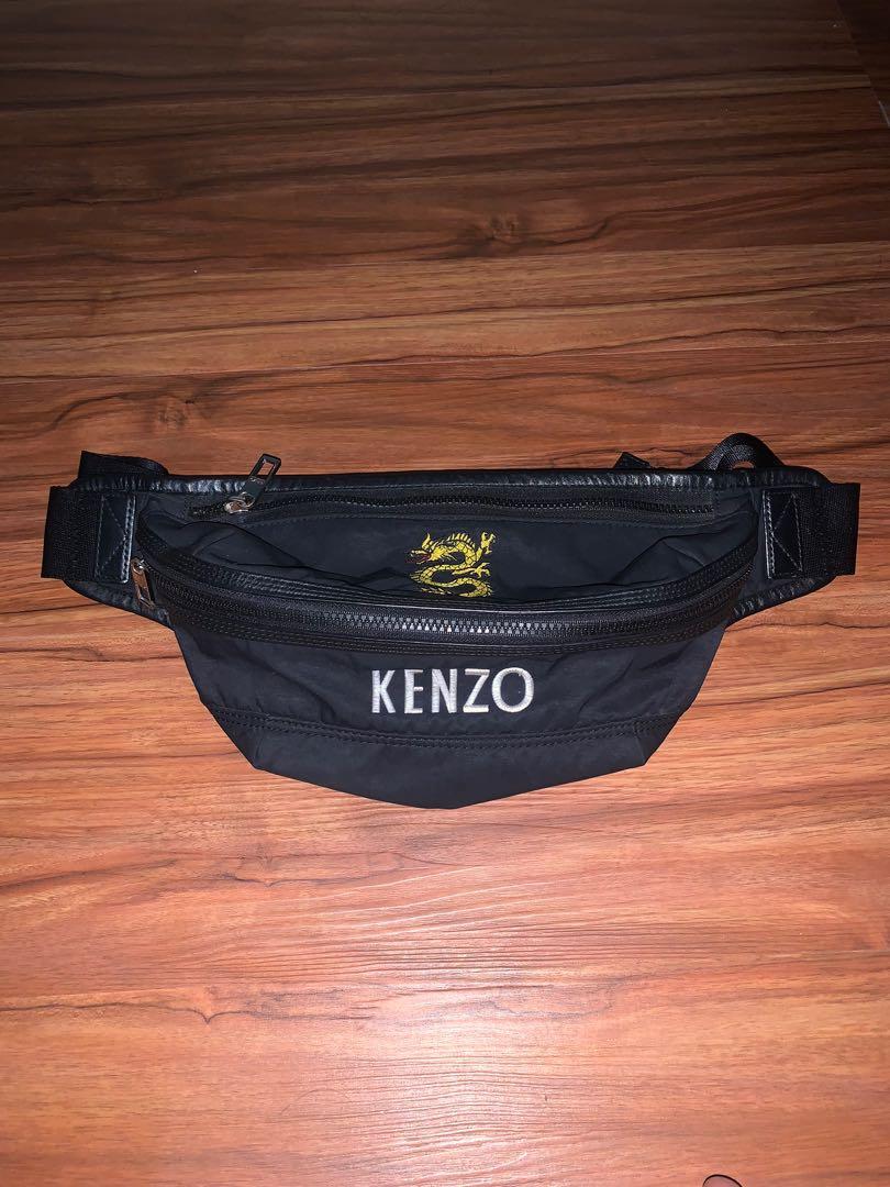 Kenzo waist bag dragon edition Fesyen Pria Tas Dompet Tas