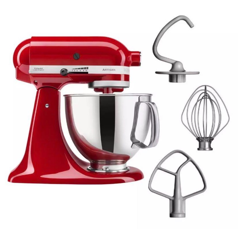 KitchenAid Artisan Stand Mixer Red 4.8L , TV & Home Appliances, Kitchen