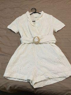 Kookai White Playsuit
