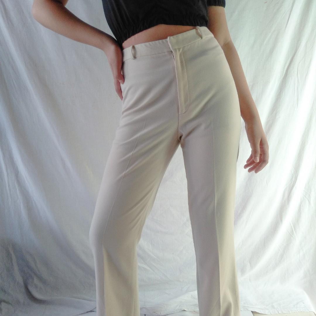 Light cream jeans clearance